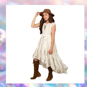 Joyfolie Mia Joy Roza Dress in Ecru size 5 NWT